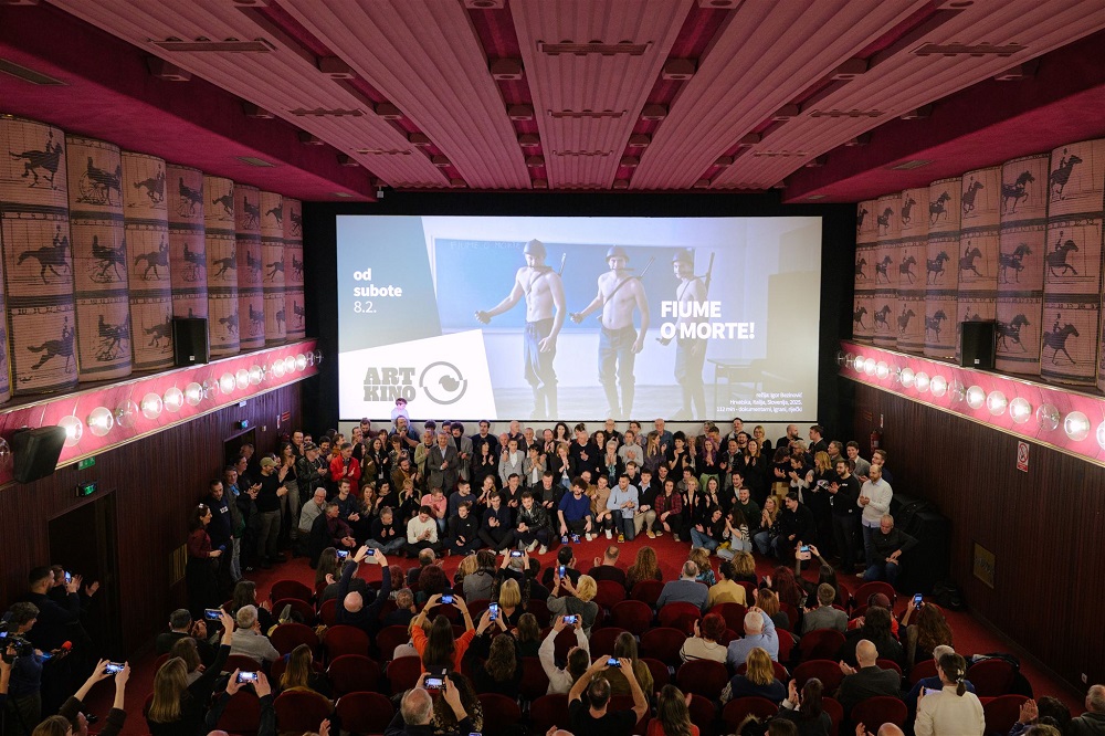 Proslava Europske filmske nagrade za Fiume o morte! u parku uz Spomenik oslobođenja na Delti - U društvu filmske ekipe