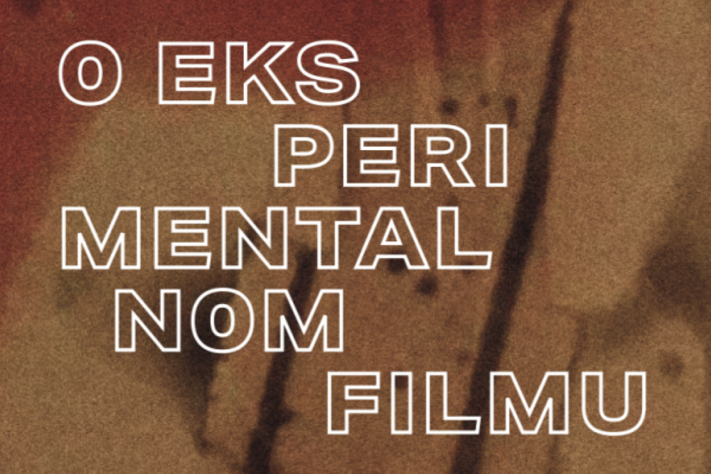 Noć knjige: O eksperimentalnom filmu: Pojam, konteksti, povijesni pregledi portreti